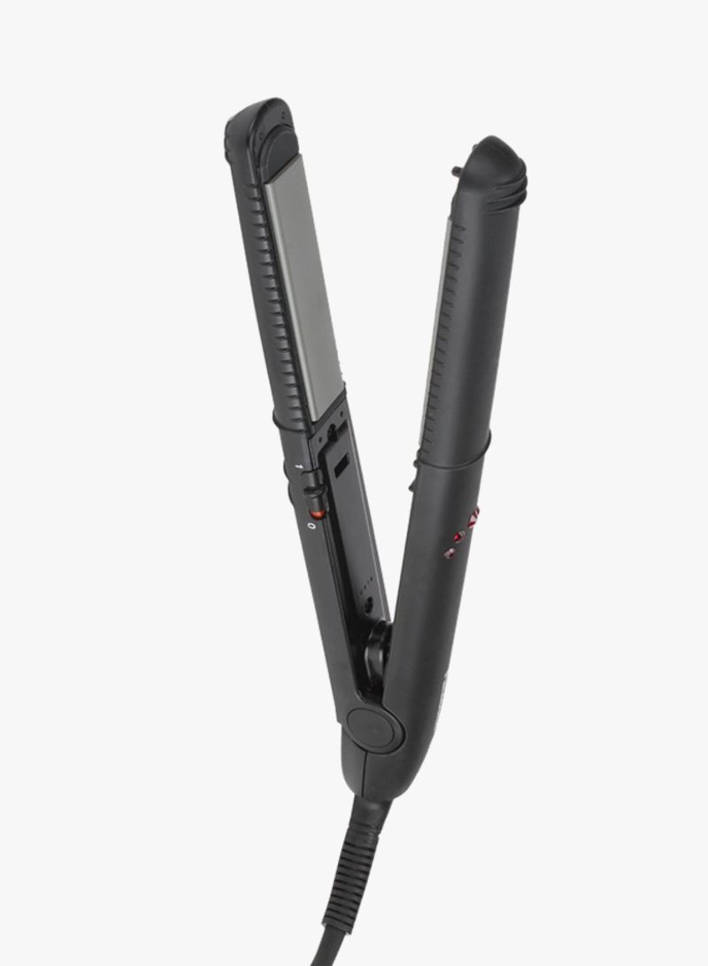 2-In-1 Hair Straightener And Curling Iron Black